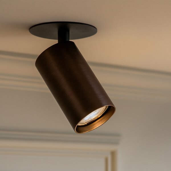 Spot modern integrat bronz închis GU10 50mm - Chels