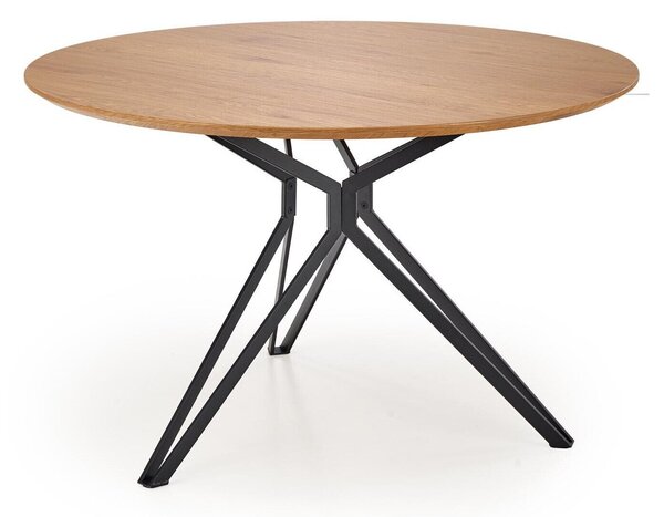 Masă Houston 541Negru, Stejar auriu, 8cm, MDF, Metal