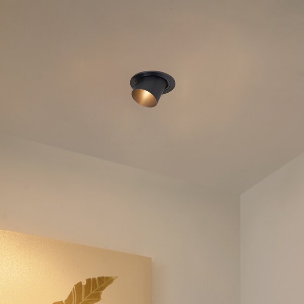 Spot modern integrat, gri antracit, GU10, 50 mm, rotund, orientabil - Installa