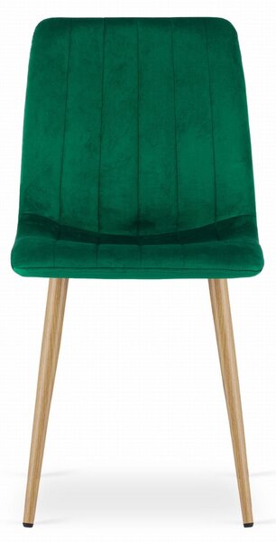 Verde scaun bucatarie LAVA din catifea