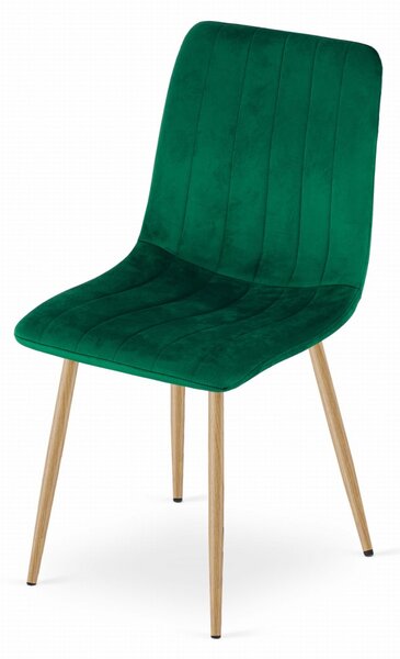 Verde scaun bucatarie LAVA din catifea