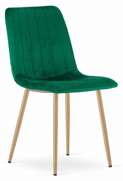 Verde scaun bucatarie LAVA din catifea