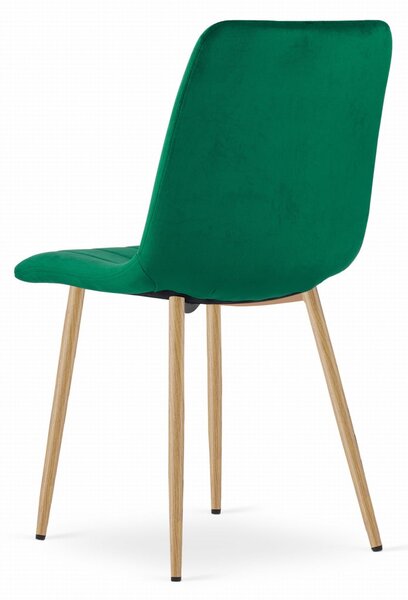 Verde scaun bucatarie LAVA din catifea