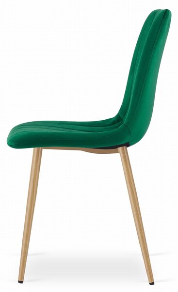Verde scaun bucatarie LAVA din catifea
