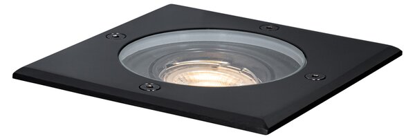 Set de 4 spoturi de exterior negre pătrate reglabile IP65 - Delux