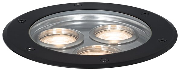 Spot modern pentru sol negru 3 lumini IP65 - Tribus