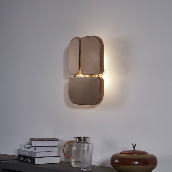 Lampă de perete de design bronzată cu 3 lumini - Planes