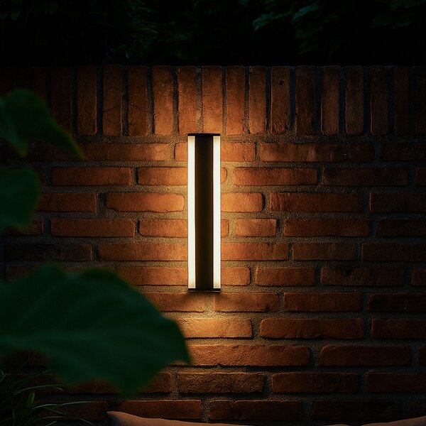 Lampă de perete modernă neagră CCT 60cm incl. LED IP54 - Vanya
