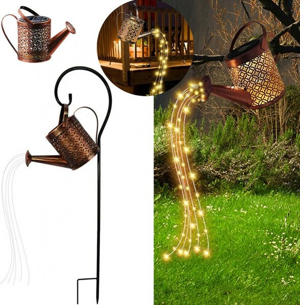 Lampa decorativa cu incarcare solara - Stropitoare cu lumini pentru gradina