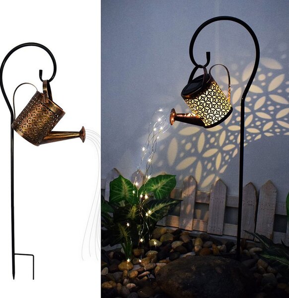 Lampa decorativa cu incarcare solara - Stropitoare cu lumini pentru gradina
