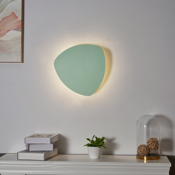 Lampă de perete de design verde organic 32cm 2 lumini - Pulley