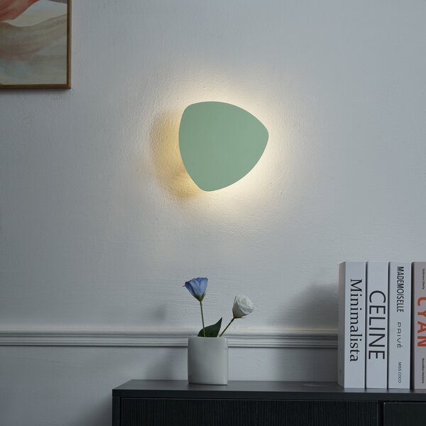Lampă de perete de design verde organic 20 cm 2 lumini - Pulley