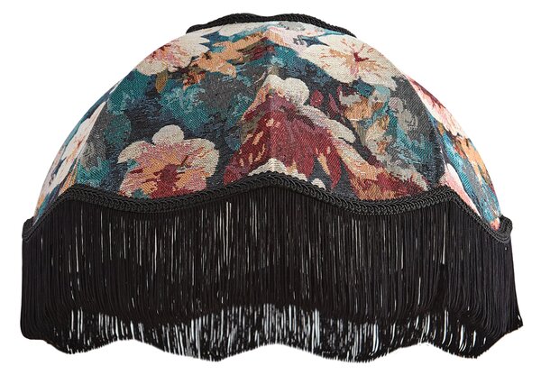 Abajur din material textil cu design floral și interior alb 45/15/21.5 - Heritage
