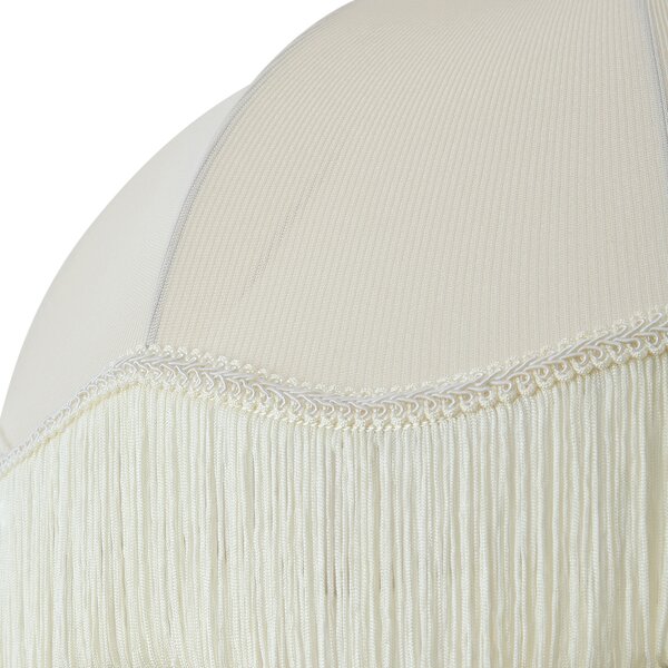 Abajur din material textil bej cu interior alb 45/15/21,5 - Heritage
