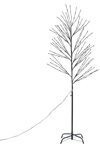 Brad de Crăciun Negru 200cm incl. LED IP44 - Vixen
