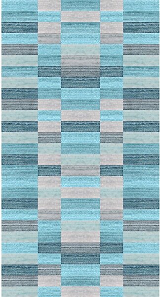 Covor albastru lavabil 50x80 cm Hali – Vitaus