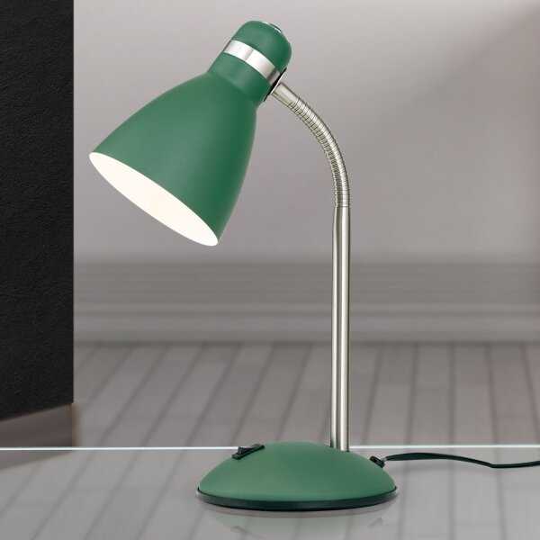 Orion - Lampă de masă SCHOOL 1xE27/40W/230V verde/crom mat