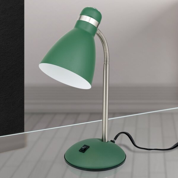 Orion - Lampă de masă SCHOOL 1xE27/40W/230V verde/crom mat