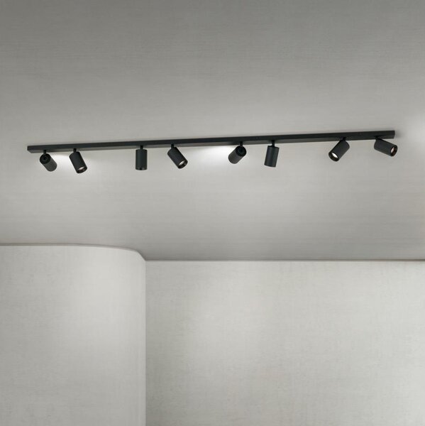 Orion - Spot aplicat SEAN 8xGU10/13W/230V negru