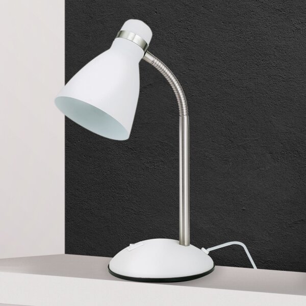 Orion - Lampă de birou SCHOOL 1xE27/40W/230V albă/crom mat