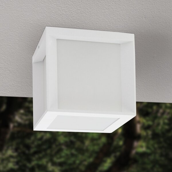 Orion HENRY - Corp de iluminat exterior 1xE27/15W/230V 16x16 cm IP44 alb