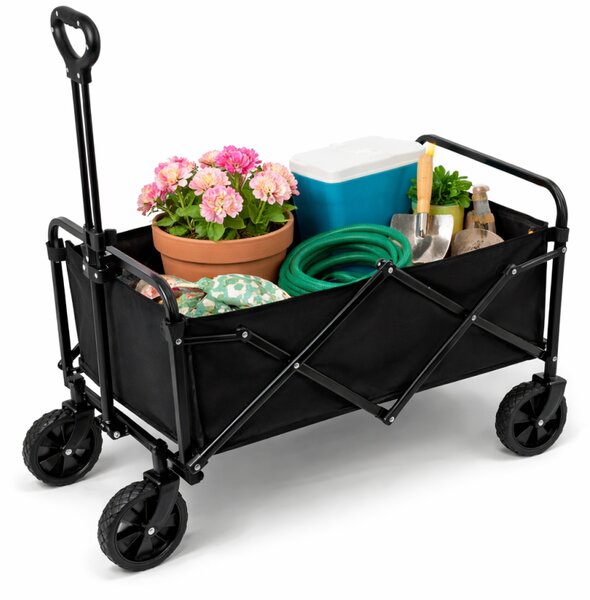 Carucior pliabil pentru gradina 50 kg – Structura din otel, Husa Detasabila, 72x50x91 cm