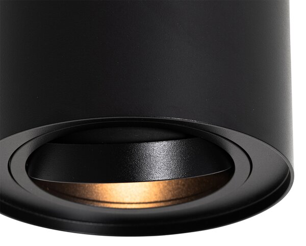 Set de 4 spoturi moderne negre reglabile AR70 - Rondoo Up