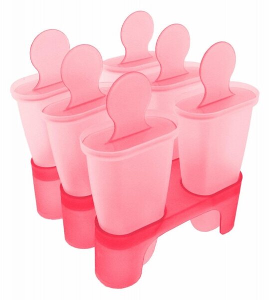 Set forme inghetata, 6 buc, silicon, 11 x 11,5 x 13 cm, multicolor