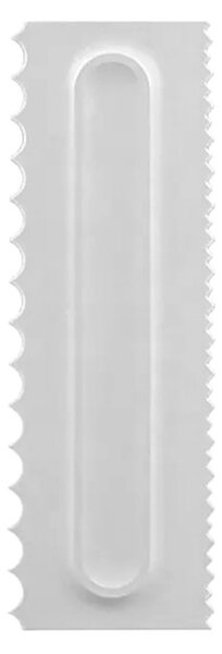 Spatula ornare prajituri, plastic, 21,8 x 7,2cm , alb