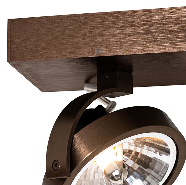 Spotlight de design bronz închis rotativ și înclinabil - Go