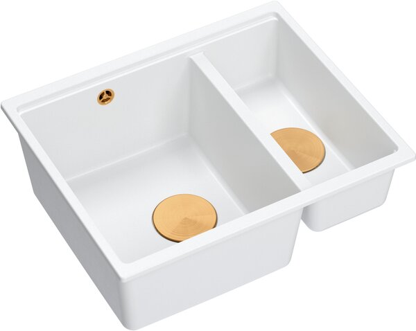 Quadron Logan chiuveta graniteq 55x46 cm alb HCQL5646U1-C1_U