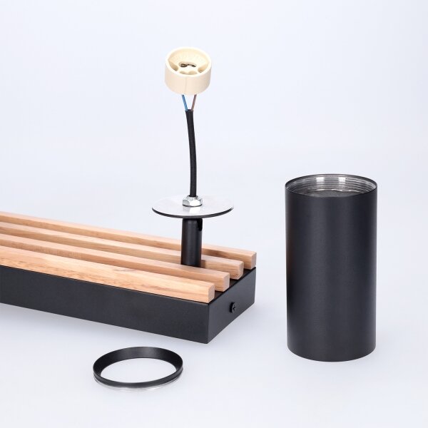 Brilagi - Spot SELE WOOD ACOUSTIC, 4x GU10, 30W, 230V, negru/lemn