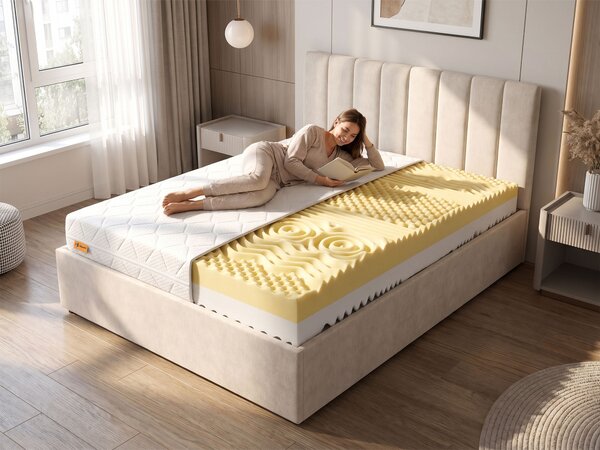 Saltea cu efect de masaj din spumă Komfort 80x200x16 - husă Matrix