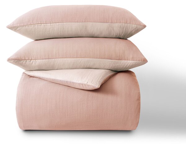 Set lenjerie de pat Dormeo Cotton Muslin Roz