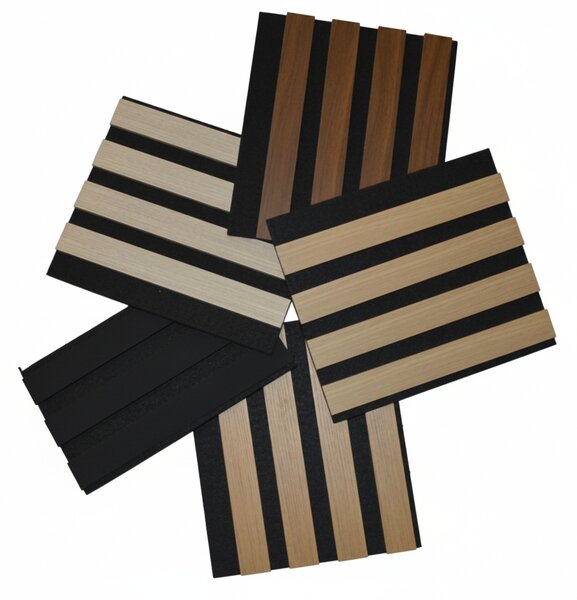 JAKS Panou lamelar de perete 255 x 46 cm stejar auriu