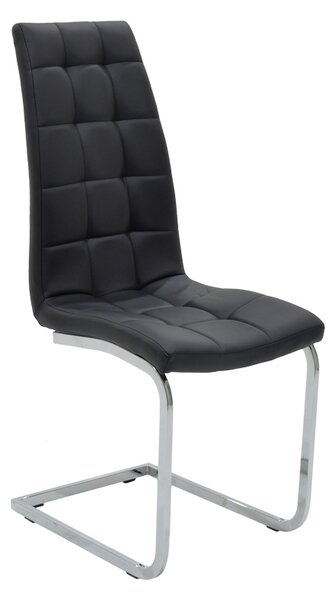 Scaun Bucatarie/Dining Frankos Piele Ecologica Negru