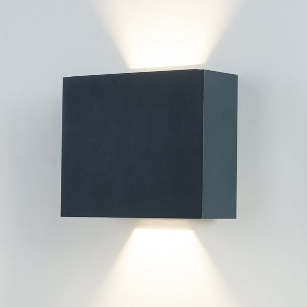 BRUMBERG 60110 LED Lampă de perete în aer liber, sus-jos, Negru, Hol, Metal, Modern