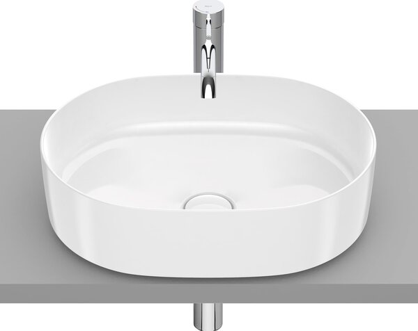 Roca Inspira lavoar 50x37 cm ovale de blat alb luciu A327520000