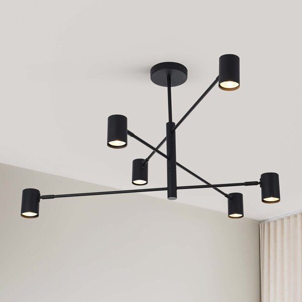 Light Prestige Snow lampă de tavan 6x50 W negru LP-731/6PBK