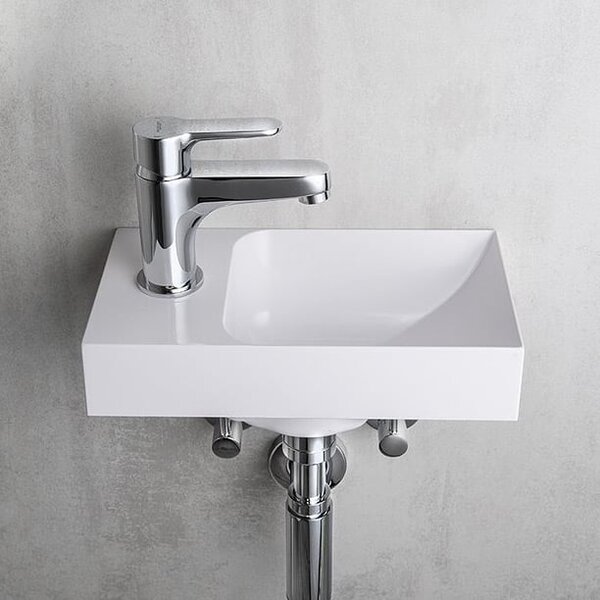 Sapho Small lavoar 30.8x17 cm dreptunghiular clasică-mobilier alb luciu PK300