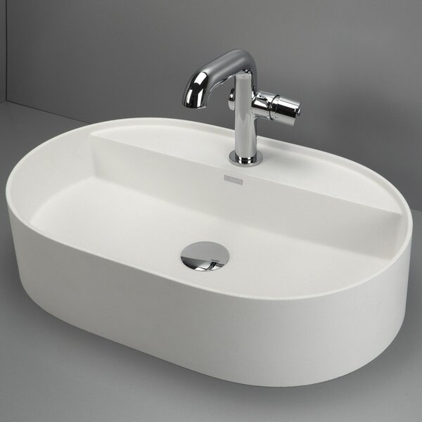 Deante Silia lavoar 55x35 cm ovale de blat alb mat CQS_AU6B