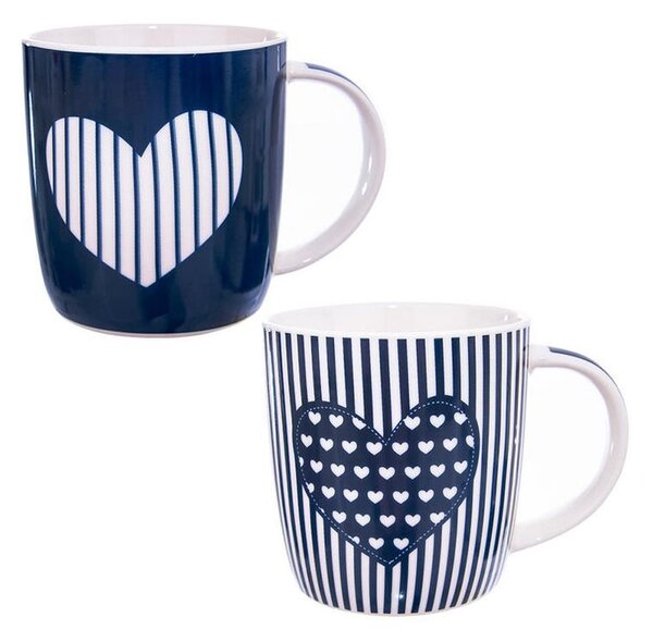 Căni ceramică JUST LOVE 390 ml 2 buc