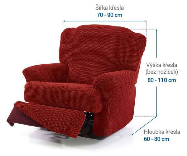 Huse care se întind foarte bine NIAGARA cărămizii fotoliu de relaxare (l. 70 - 90 cm)
