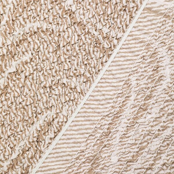 Huse bielastice BRILLANTE bej taburet (40 x 40 x 40 cm)