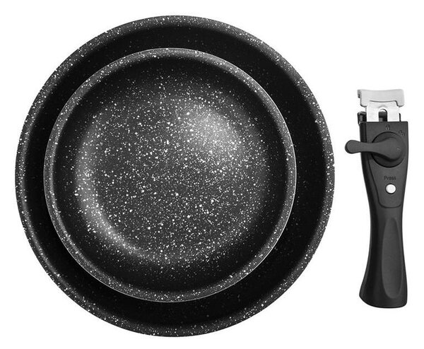Set de tigăi cu mâner detaşabil GRANDE COMBI, 2 piese