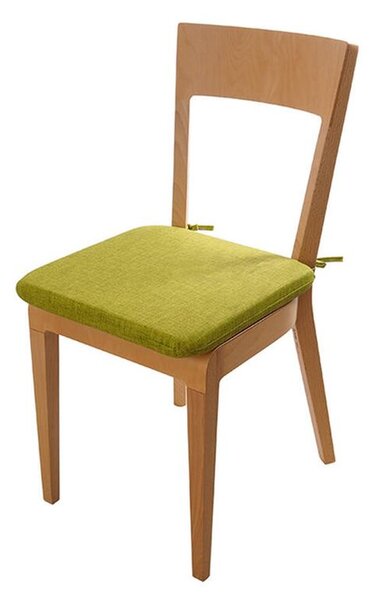 Pernă de şezut cu husă lavabilă BESSY, verde set 4 buc
