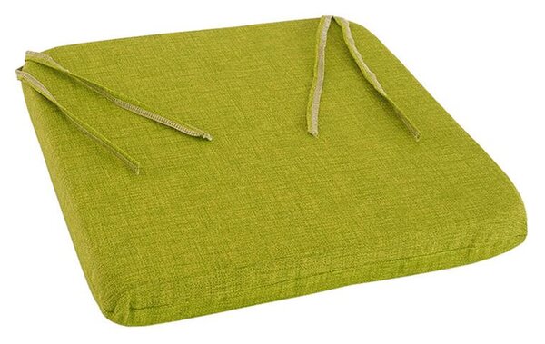 Pernă de şezut cu husă lavabilă BESSY, verde set 4 buc