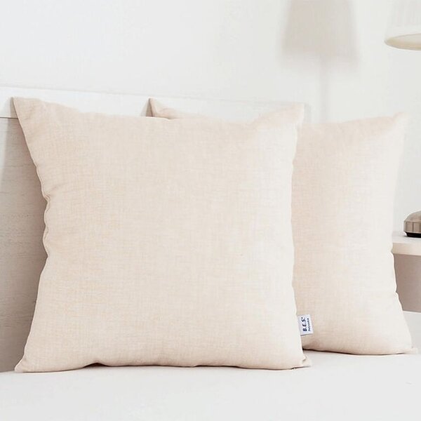 Pernuță decorativă BESSY 45 x 45 cm bej set 2 buc