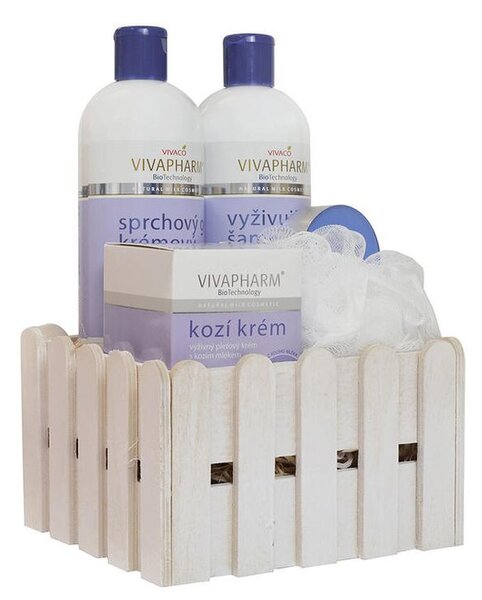 Coş cadou cosmetice cu lapte de capră