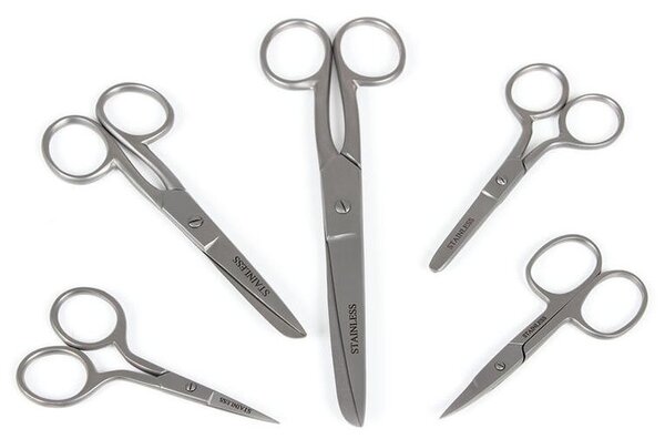 Set 5 foarfece din inox de uz casnic
